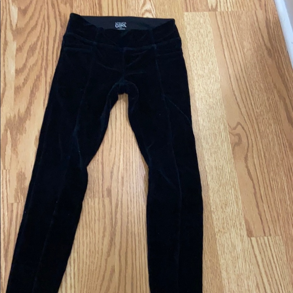 Girls 7 Athleta girl velvet leggings NWOT